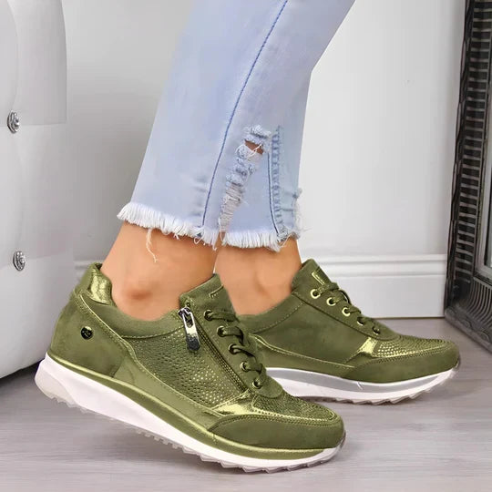 Orthopedische dames sneakers met antislipzool voor comfortabel dagelijks gebruik sportief casual wandelen | Sulvida