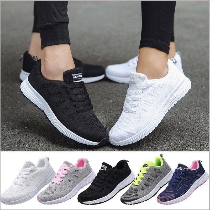 Orthopedische wandelsneakers dames met boogondersteuning ademend mesh ergonomisch comfortabel dagelijks gebruik | Sulvida