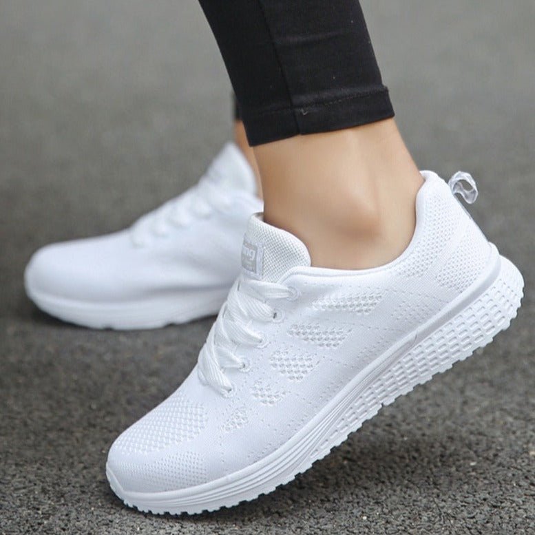 Orthopedische wandelsneakers dames met boogondersteuning ademend mesh ergonomisch comfortabel dagelijks gebruik | Sulvida