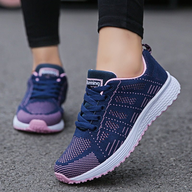 Orthopedische wandelsneakers dames met boogondersteuning ademend mesh ergonomisch comfortabel dagelijks gebruik | Sulvida