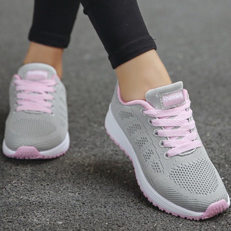 Orthopedische wandelsneakers dames met boogondersteuning ademend mesh ergonomisch comfortabel dagelijks gebruik | Sulvida