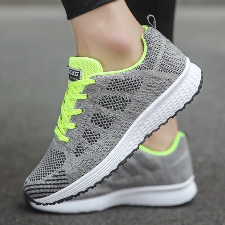 Orthopedische wandelsneakers dames met boogondersteuning ademend mesh ergonomisch comfortabel dagelijks gebruik | Sulvida