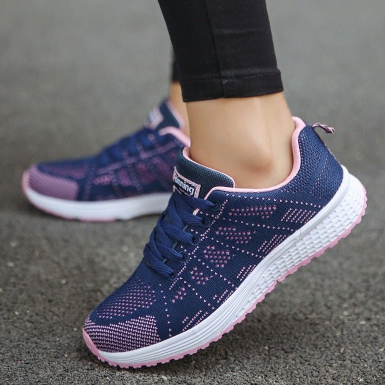 Orthopedische wandelsneakers dames met boogondersteuning ademend mesh ergonomisch comfortabel dagelijks gebruik | Sulvida