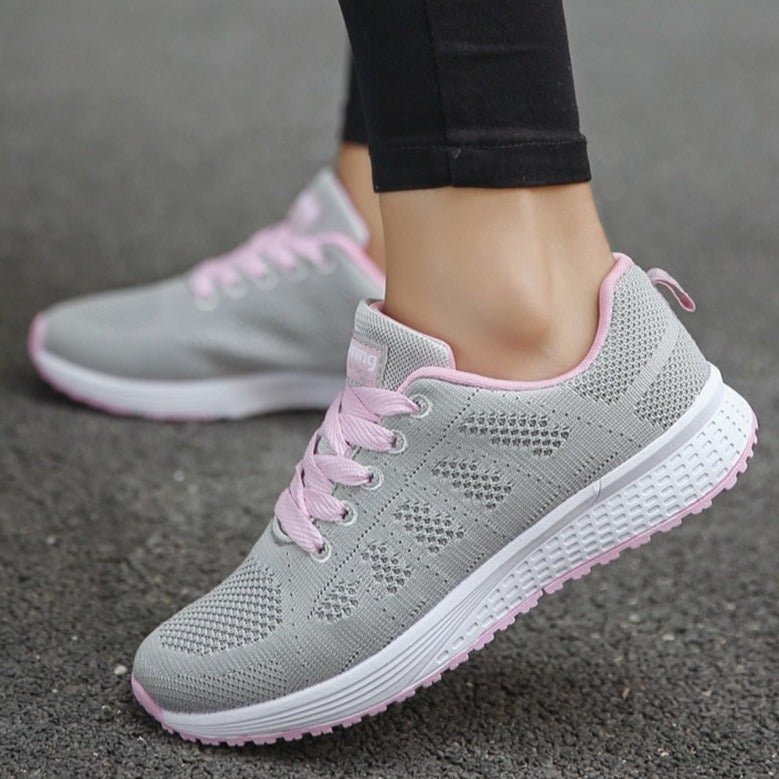 Orthopedische wandelsneakers dames met boogondersteuning ademend mesh ergonomisch comfortabel dagelijks gebruik | Sulvida