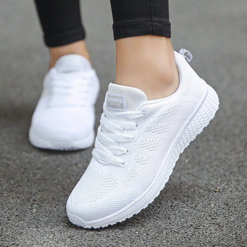 Orthopedische wandelsneakers dames met boogondersteuning ademend mesh ergonomisch comfortabel dagelijks gebruik | Sulvida