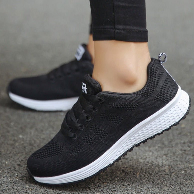 Orthopedische wandelsneakers dames met boogondersteuning ademend mesh ergonomisch comfortabel dagelijks gebruik | Sulvida