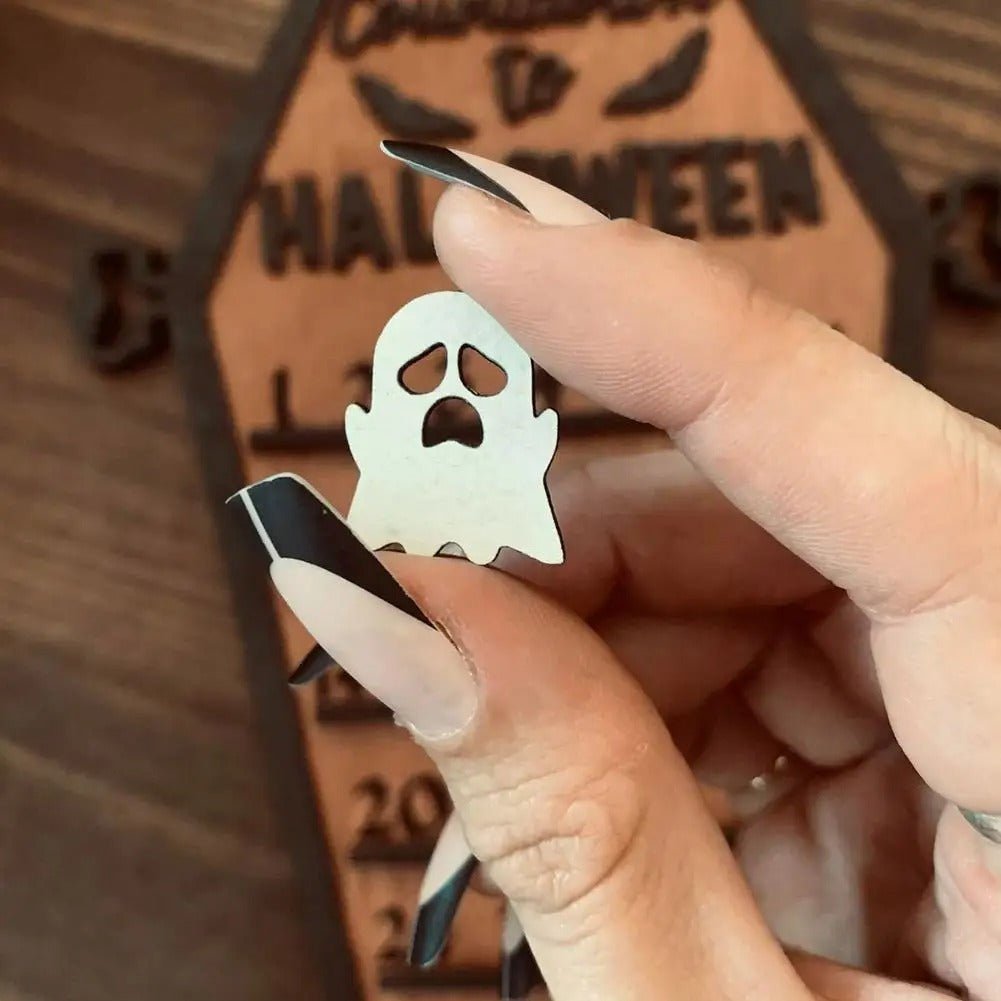 Houten Halloween Aftelmagneetbord Decoratie Tafelornament Spooky Griezelig Sfeer Thuis Seizoensfeest | Sulvida