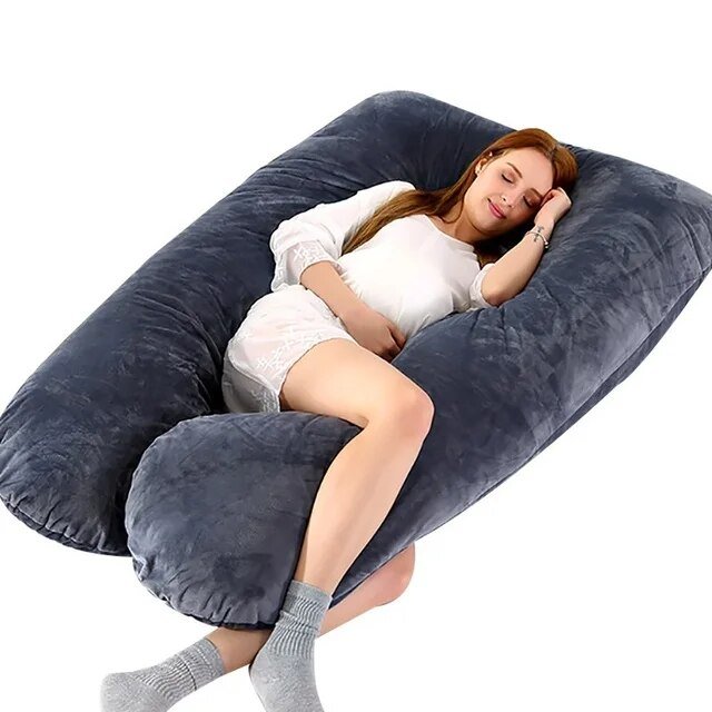 Lichaamskussen Zwangerschap Nek Rug Buik Ondersteuning Zijslaper Comfort Slaap Ontspanning Body Pillow | Sulvida