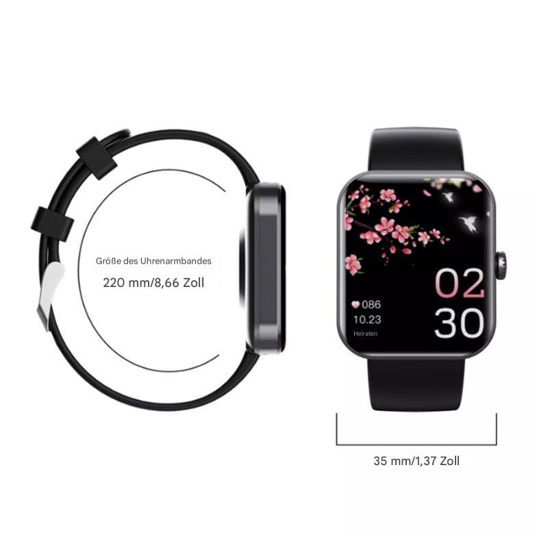 Smartwatch met Bloedsuikermeting Draadloos Hartslagmeter Bloeddruk Zuurstof Gezondheidsmonitor Polshorloge | Sulvida