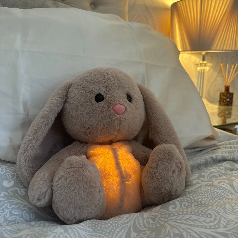 Knuffel met Ademhalingssimulatie en Nachtlampje Ontspanning Rustgevend Speelgoed Stress Vermindering | Sulvida