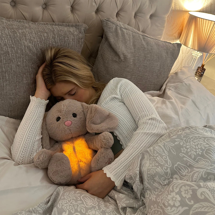 Knuffel met Ademhalingssimulatie en Nachtlampje Ontspanning Rustgevend Speelgoed Stress Vermindering | Sulvida