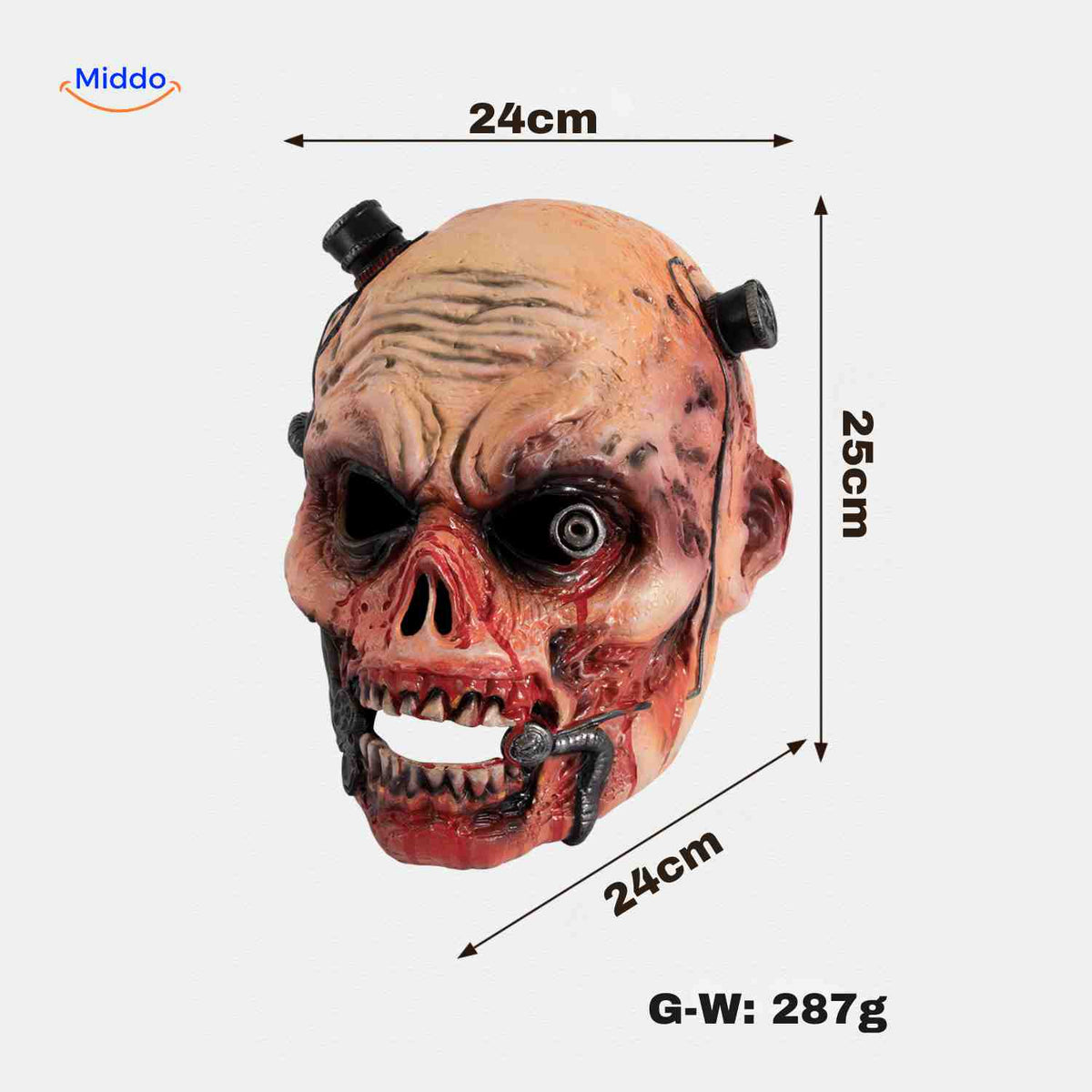 Horror Zombiemasker Latex voor Halloween Feest Cosplay Griezelmasker Realistische Textuur Eng Kostuum Accessoire | Sulvida
