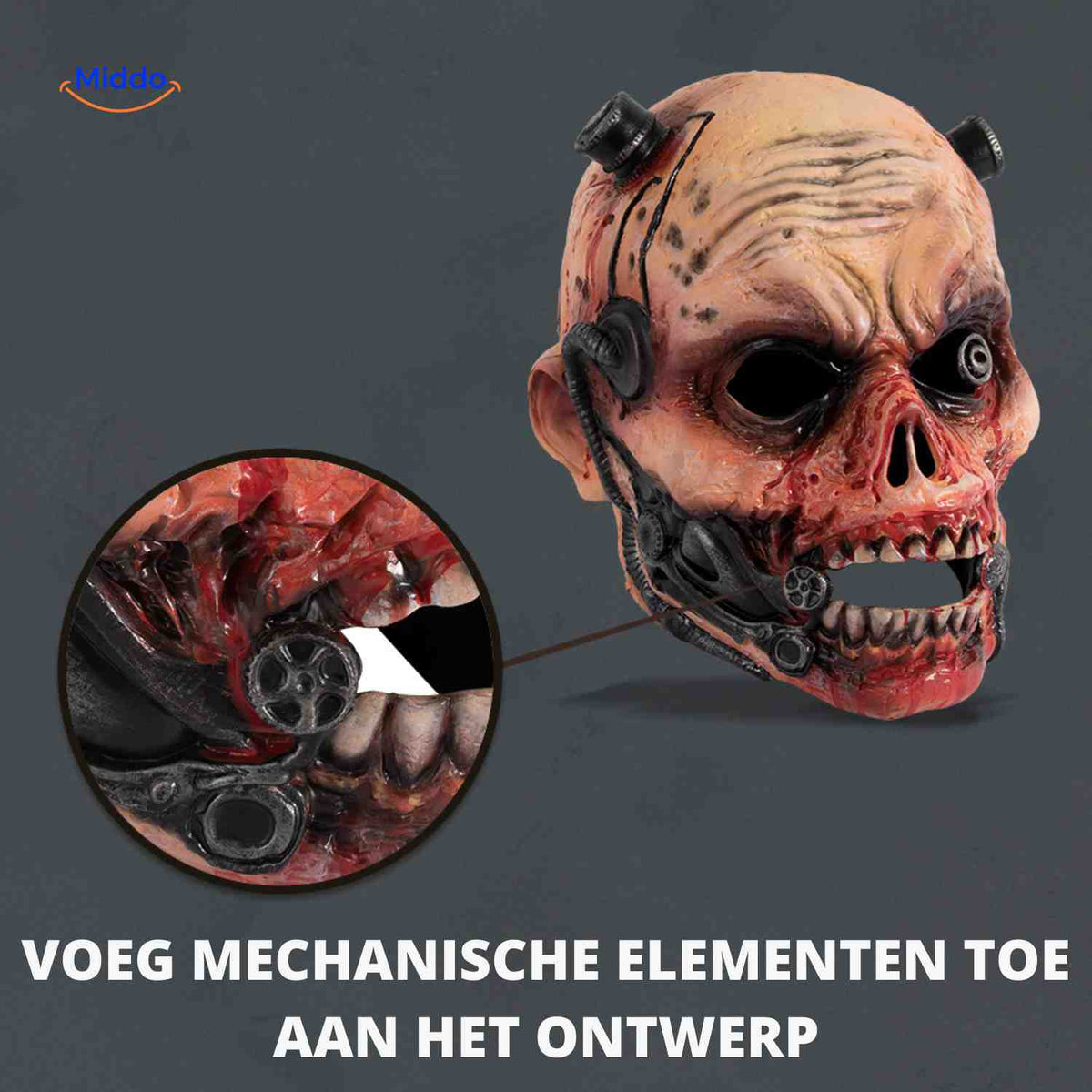 Horror Zombiemasker Latex voor Halloween Feest Cosplay Griezelmasker Realistische Textuur Eng Kostuum Accessoire | Sulvida