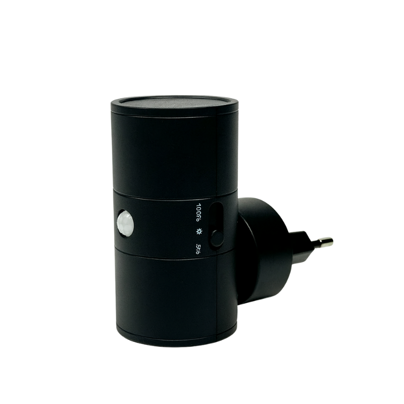 Dimbare LED-Nachtlamp voor in het Stopcontact met Trekschakelaar – Compact Stekkerlampje voor Gang, Slaapkamer en Toilet in Strak Modern Design – Stekkerverlichting Met Warmlicht Sfeerverlichting | Sulvida